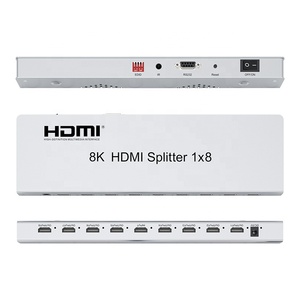 8K 60Hz <span class=keywords><strong>HDMI</strong></span> <span class=keywords><strong>Splitter</strong></span> 1x8 8K <span class=keywords><strong>8</strong></span> cổng <span class=keywords><strong>HDMI</strong></span> <span class=keywords><strong>Splitter</strong></span> <span class=keywords><strong>1in</strong></span> <span class=keywords><strong>8</strong></span> ra cho TV PC - Product Image 1