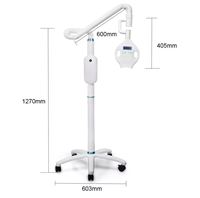 Appareil de blanchiment dentaire sur pied avec 8 LED 460nm et 3 modes d'éclairage, bras flexible, pour studio dentaire et salon