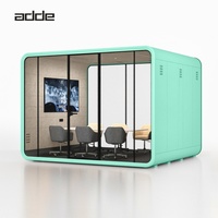 Cabine de négociation insonorisée modulaire moderne, pod de bureau, hôtel, entrepôt, école, durable, écologique, cabine musicale