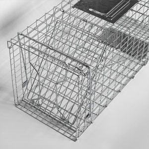 Piège en <span class=keywords><strong>cage</strong></span> pour rongeurs vivants en métal de 32 "sans cruauté pour lapins écureuils Solution de lutte antiparasitaire pour animaux à libération facile pour le logo OEM de jardin - Product Image 6