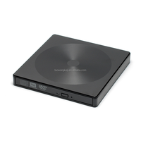 Unità DVD esterna USB 3.0 + USB-C CD masterizzatore CD/DVD +/-RW unità ottica, sottile DVD portatile CD ROM Rewriter duplicatore