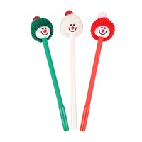 Stylo Gel Écologique O&Q Bleu 0,5 mm à Paillettes pour Filles et Adolescentes – Papeterie Scolaire, Cadeau de Noël, Promotionnel