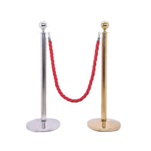 Trafic route barrière en acier inoxydable tapis rouge cordes file d'attente support velours corde stanchion contrôle des foules <span class=keywords><strong>Barricade</strong></span> - Product Image 3
