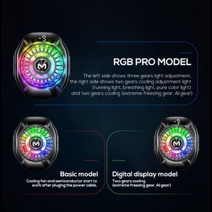 MEMO CX10 New Design Rapid Icing RGB LED Temperature Display Cooling <b>Fan</b> Cell Mobile Phone <b>Cooler</b> for Gaming - Product Image 4