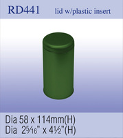 Boîtes de rangement en fer blanc mat de qualité alimentaire pour noix et graines, modèle Y11, 47*45/66 mm, avec couvercle à pression, sérigraphie/numérique