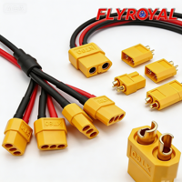Câble Connecteur XT60 Mâle-Femelle Plaqué Or Personnalisé avec Boîtier Ignifuge et Faisceau de Câbles en Silicone pour Charge Parallèle de Voiture