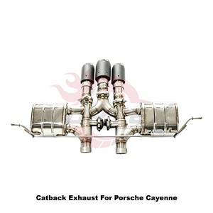 Vortex Acoustic-Tuned Stainless Muffler Assembly Featuring Vacuum Valve For Porsche Cayenne Tuning - Product Image 4