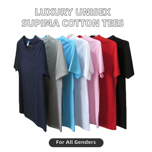 Camisetas Unisex de Lujo de 200gsm/220gsm de Algodón Supima Mercerizado, Antiarrugas, con Estampado de Serigrafía, Transpirables, de Secado Rápido, Tejidas para Hombre - Product Image 2