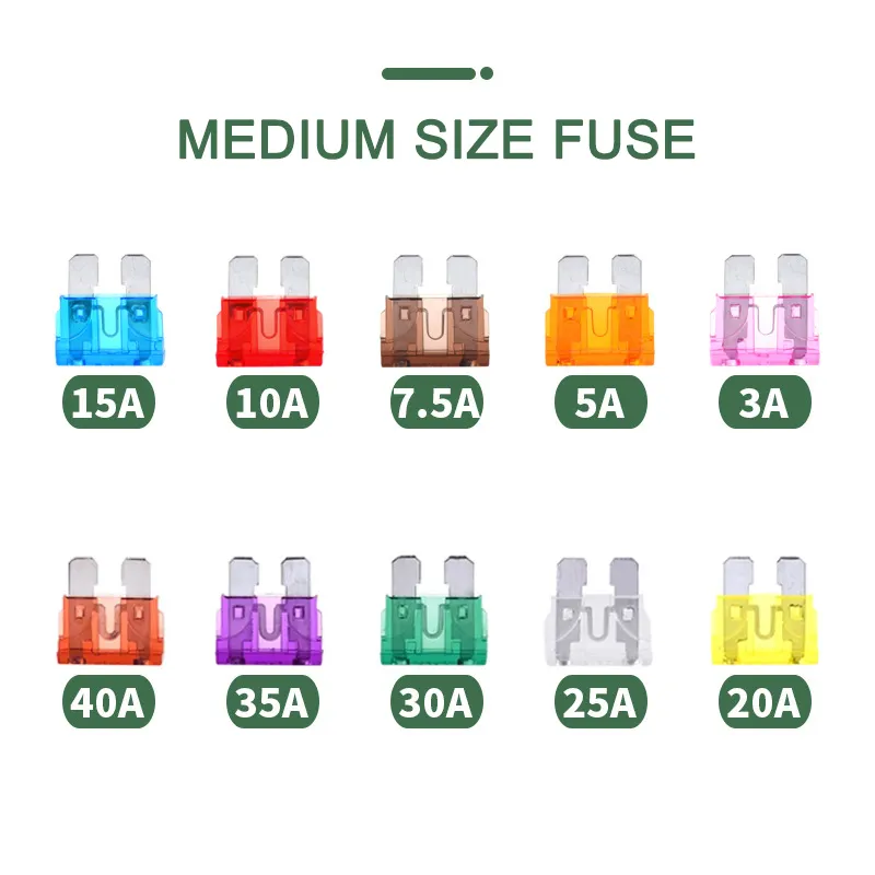 [1000pcs/bag] 1A~40A Mini Blade Fuse  for Automotive Aftermarket ATO Mini LP Micro Fuses