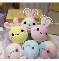 Greenmart Mini lapin personnalisé Kawaii jouet animal en peluche lapin doux brodé pour la machine à griffes de fête PP coton rempli