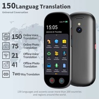 Dispositif de traduction vocale intelligent personnalisé OEM, 150 langues, traduction bidirectionnelle en temps réel pour le tourisme, les voyages, les achats à l'étranger