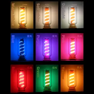 Mini mờ USB điều khiển cảm ứng <span class=keywords><strong>LED</strong></span> ánh sáng ban đêm bóng đèn DC 5V di động chiếu sáng đèn lạnh ấm cắm trại bầu không khí sợi đốt Retro - Product Image 3