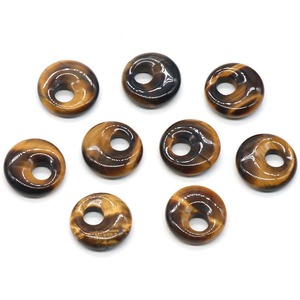 Charmes en forme de donut en <span class=keywords><strong>jade</strong></span> de cristal de guérison de 18 mm, pendentifs en <span class=keywords><strong>pierre</strong></span> en forme de pièce de monnaie <span class=keywords><strong>porte</strong></span>-<span class=keywords><strong>bonheur</strong></span> pour la fabrication de colliers et de bijoux - Product Image 6