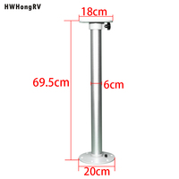Pieds de table amovibles pour camping-car HWHongRV, bateau, ponton