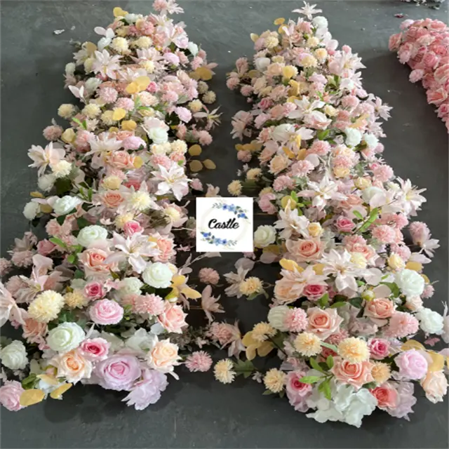 F-FR0357 sıcak satış DIY dekoratif yapay gelin buketi olaylar parti Centerpiece düğün çiçek topu koşucu masa çiçek