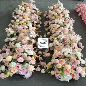 باقة زهور اصطناعية للزفاف من مجموعة اصنعها بنفسك F-FR0357 بتخفيضات كبيرة قطعة مركزية للمناسبات حفلات الزفاف باقة زهور على الطاولة