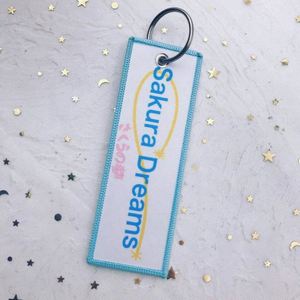 Wholesale Washable <b>Keychain</b> Fabric Eco-Friendly Polyester Thread <b>Custom</b> Embroidered <b>Keychain</b> - Product Image 3