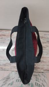 Vente en gros grand sac fourre-tout en toile naturelle personnalisé avec fermeture à glissière style vintage prix de gros - Product Image 5