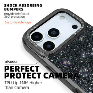 Wholesale Custom black crystal phone <b>case</b> - Product Image 3