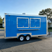 Kiosque alimentaire personnalisé et mobile, remorque et camion de restauration pour pizzas, glaces, café, tacos et fast-food