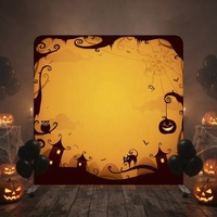 Support de toile de fond pour photomaton double face personnalisé en tube d'aluminium, vente directe usine, pour décoration de fête et de vacances