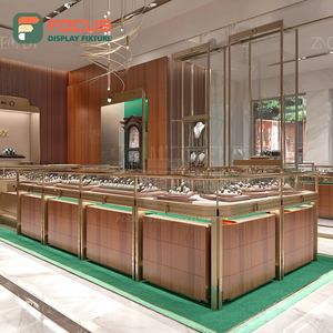 Fabricant d'armoires de présentation de bijoux minimalistes sur mesure, vitrine en verre pour magasin de marque, surface polie - Product Image 2