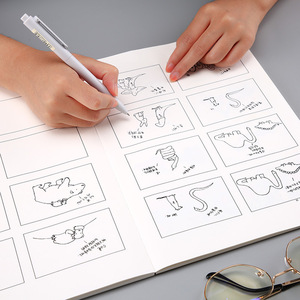 A4 A5 Kraft Papier Couverture 120gsm Trawing Papier Page Intérieure Storyboard Cahier pour La Création Artistique - Product Image 1