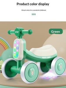 Детский балансировочный самокат-каталка для малышей 1-3 лет, пластиковый, без педалей, сделано в Китае - Product Image 2