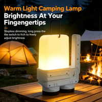Lampe de poche portable rechargeable USB étanche à double LED, lampe de poche portable, lampe de camping, lampe d'urgence pour l'extérieur