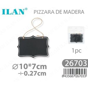 กระดานดำไม้ Ilan ขนาด 7x10 ซม. พร้อมเชือกสำหรับแขวน - Product Image 1