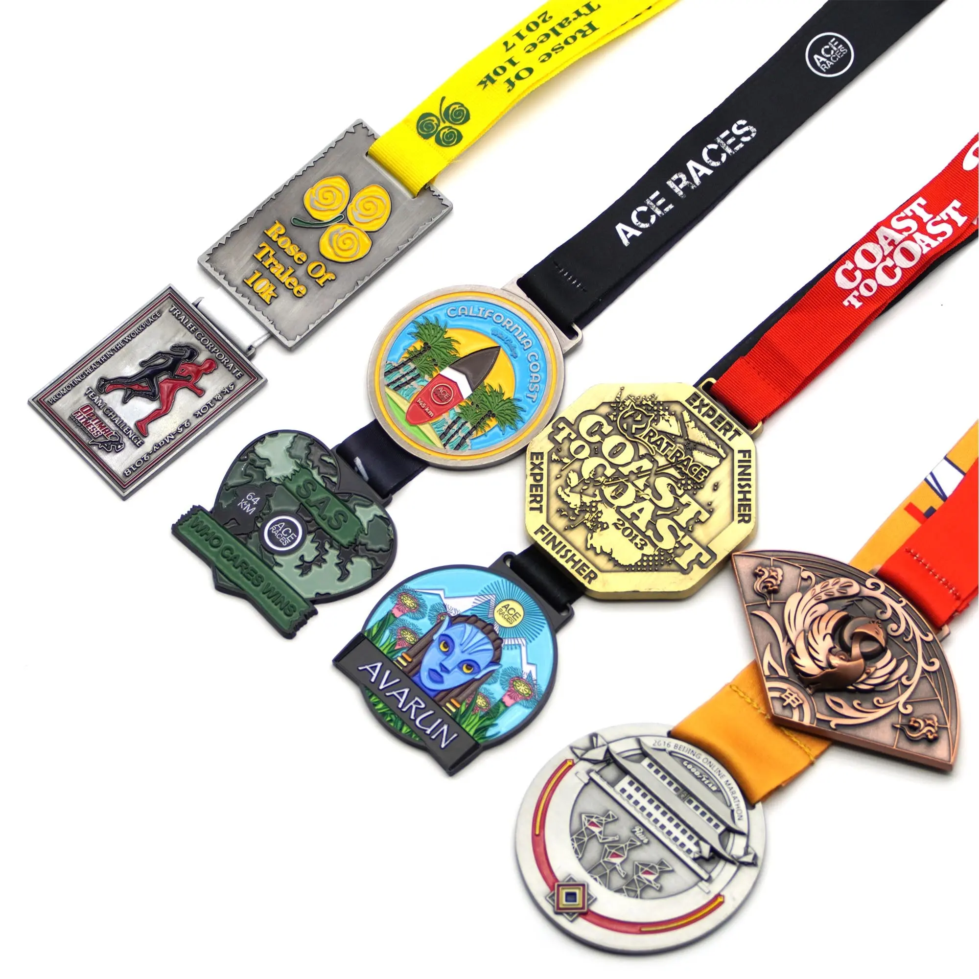 2023 Free Design Metall Marathon Karate Fußball Fußball Taekwondo Medaillen Award Plaque Benutzer definierte Medaillen Sport medaille und Trophäen