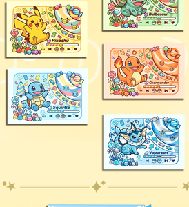 YQ Pokemoned Laomi Fan Art Pittura Acrilica 3D, Set di Carte TCG Anime Raro da Collezione, Merchandising per Giochi, Booster Blind Box - Product Image 4