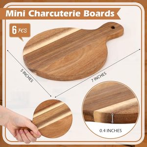 Mini plateaux à charcuterie en bois, petits plateaux ronds en bois pour servir le <span class=keywords><strong>fromage</strong></span>, petit <span class=keywords><strong>plateau</strong></span> à charcuterie, pour la cuisson <span class=keywords><strong>de</strong></span> pizzas, <span class=keywords><strong>de</strong></span> pains, <span class=keywords><strong>de</strong></span> gâteaux, <span class=keywords><strong>de</strong></span> fruits - Product Image 3