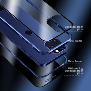 <span class=keywords><strong>Coque</strong></span> Téléphone Leyi avec Protection Intégrale 360 Degrés en Verre Trempé Double Anti-Espion et Fermeture Magnétique pour <span class=keywords><strong>iPhone</strong></span> <span class=keywords><strong>12</strong></span> - Product Image 4