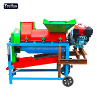 Décortiqueuse agricole multifonctionnelle pour maïs et céréales, grande capacité, triple fonction de nettoyage