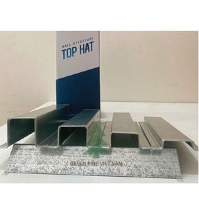 Exportateur du Vietnam 1.15mm BMT Z275 Chapeau haut de forme en acier galvanisé Fourrure Canal ASTM Omega Métal Fourrure Plafond Grille Coupe - Product Image 1