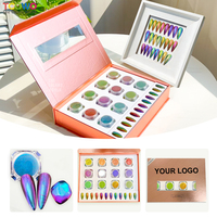 Ensemble de pigments à changement de couleur Diamond Shining Aurora Nail Art Pigment Caméléon Chrome Nail Powder Kit