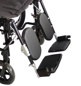 折りたたみ式24インチホイール車椅子軽量ポータブルリハビリテーション - Product Image 3