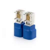 Conector Macho HSD Dual de Alta Velocidad de 4 Pines, Código C, Montaje en PCB con Orificio Pasante para Automoción LVDS