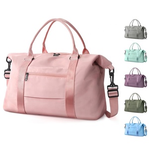 Joyous Factory Durable Bolsa de equipaje de noche de gran capacidad Impermeable Weekender Carry On Tote Bolsas de lona de viaje - Product Image 1