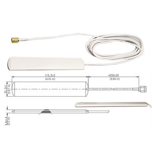 Harici Düşük Profilli Yama Tipi Yapışkanlı Montaj Uzatma Kablosu 4G LTE 5G NR Çift WiFi 2.4GHz 5.8GHz Düşük Profilli Yama Anteni - Product Image 5