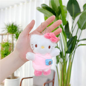 Dễ thương Hello Cat <span class=keywords><strong>Kitty</strong></span> PP bông đồ chơi sang trọng mô hình 0532 nhỏ mặt dây chuyền mèo búp bê bán buôn Keychain Claw máy CN - Product Image 6