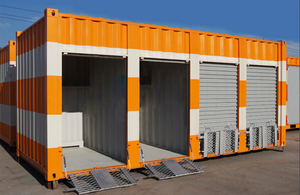 Heavy Duty Mini Self Storage Container with <b>Electric</b> <b>System</b> <b>Motorcycle</b> Garage with Rain Proof Carport Design for Motor Vehicles - Product Image 6