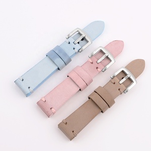 Bracelet en cuir ciré blanc épais de 4 mm, 20 mm/22 mm - Qualité Guangzhou, Vente chaude e-commerce transfrontalier, en stock - Product Image 1