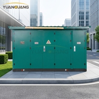Poste de transformation compact personnalisé 15kV 630kVA 1250kVA 2500kVA avec RMU pour projet EPC d'énergie