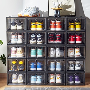 <span class=keywords><strong>Caja</strong></span> de almacenamiento de zapatos <span class=keywords><strong>caja</strong></span> de zapatos de acrílico transparente de plástico negro apilable transparente magnético grande <span class=keywords><strong>Air</strong></span> <span class=keywords><strong>Jordan</strong></span> al por mayor - Product Image 5