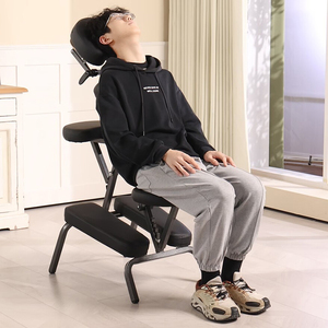 Fauteuil de massage pliable et réglable en cuir PU de luxe moderne, portable pour chambre, salon, extérieur, salle de sport, école, et chaise de tatouage - Product Image 5