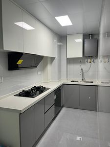 Mobili da <span class=keywords><strong>cucina</strong></span> semplici moderni su misura per cucine a forma di L di piccole <span class=keywords><strong>dimensioni</strong></span> mobili da <span class=keywords><strong>cucina</strong></span> pratici con finitura per animali domestici - Product Image 4