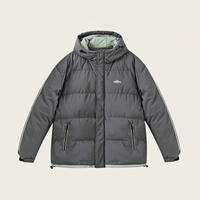Veste d'extérieur pour homme avec logo personnalisé, veste d'hiver chaude pour homme, veste en coton épaisse pour homme, veste d'hiver à capuche pour homme, doudoune pour homme