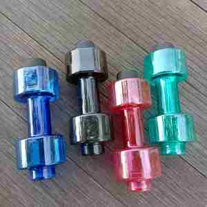 Manufacturer Direct Supply Print Logo Cross-Border <b>Dumbbell</b> Water Cup Fitness Sports Plastic Cup PET Creative <b>Dumbbell</b> Bottle - Product Image 3